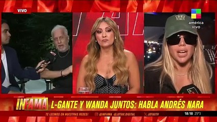 Andrés Nara bancó a L-Gante y fue lapidario con Icardi