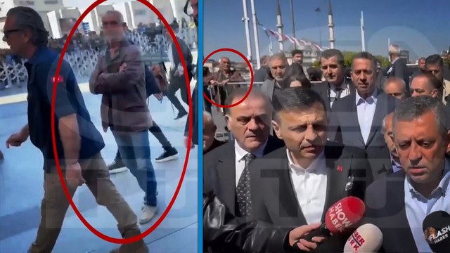 Özel'e yumruklu saldırıyı gerçekleştiren şüphelinin tören öncesi görüntüleri ortaya çıktı