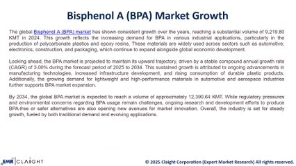 Global Bisphenol A (BPA) Market Overview: Trends, Opportunities, and Challenges