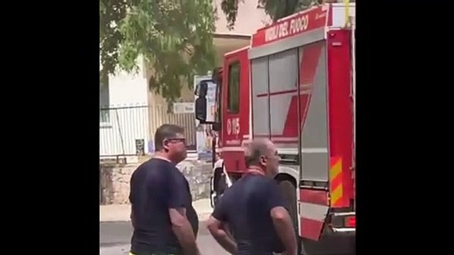 incendio autobus montato palermo