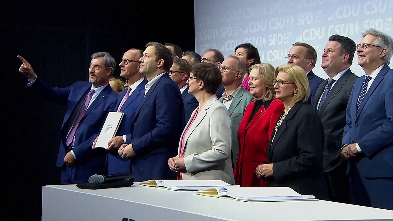 Koalitionsvertrag von Union und SPD unterzeichnet