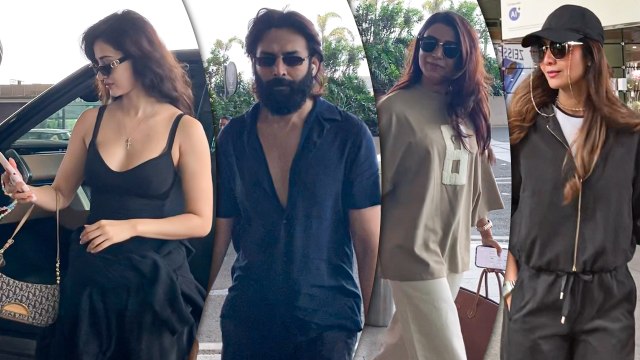 Star-Studded Airport Scenes: Disha Patani, Kartik Aaryan, Shilpa & Samantha Spotted In Style N Swag!