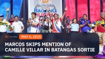Flub or foreshadowing? Marcos skips mention of Camille Villar in Batangas sortie