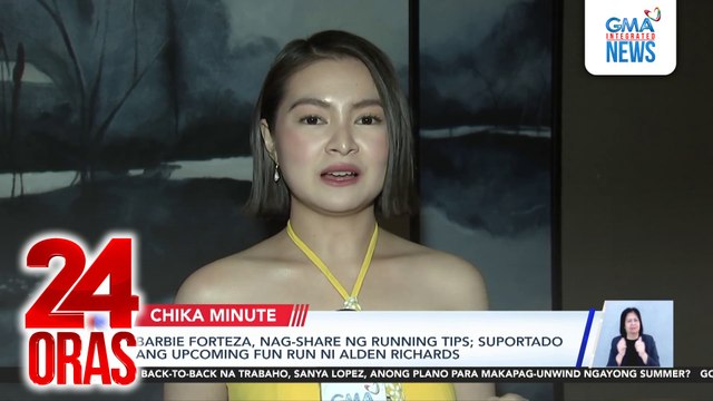 Barbie Forteza, nag-share ng running tips; suportado ang upcoming fun run ni Alden Richards | 24 Oras