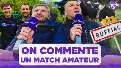 Un match de football amateur commenté par des pros