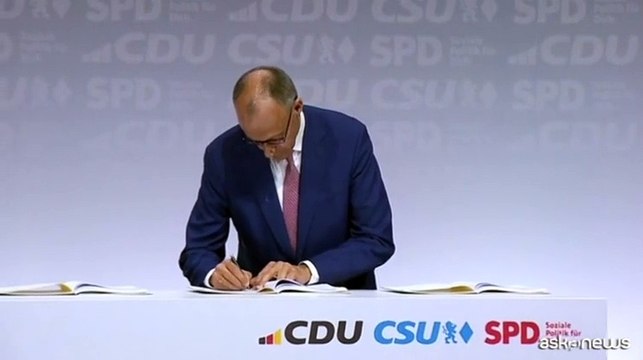 Germania, firmato il contratto di coalizione tra Unione Cdu-Csu e Spd