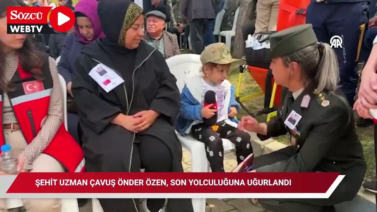 Şehit İstihkam Uzman Çavuş Önder Özen, son yolculuğuna uğurlandı