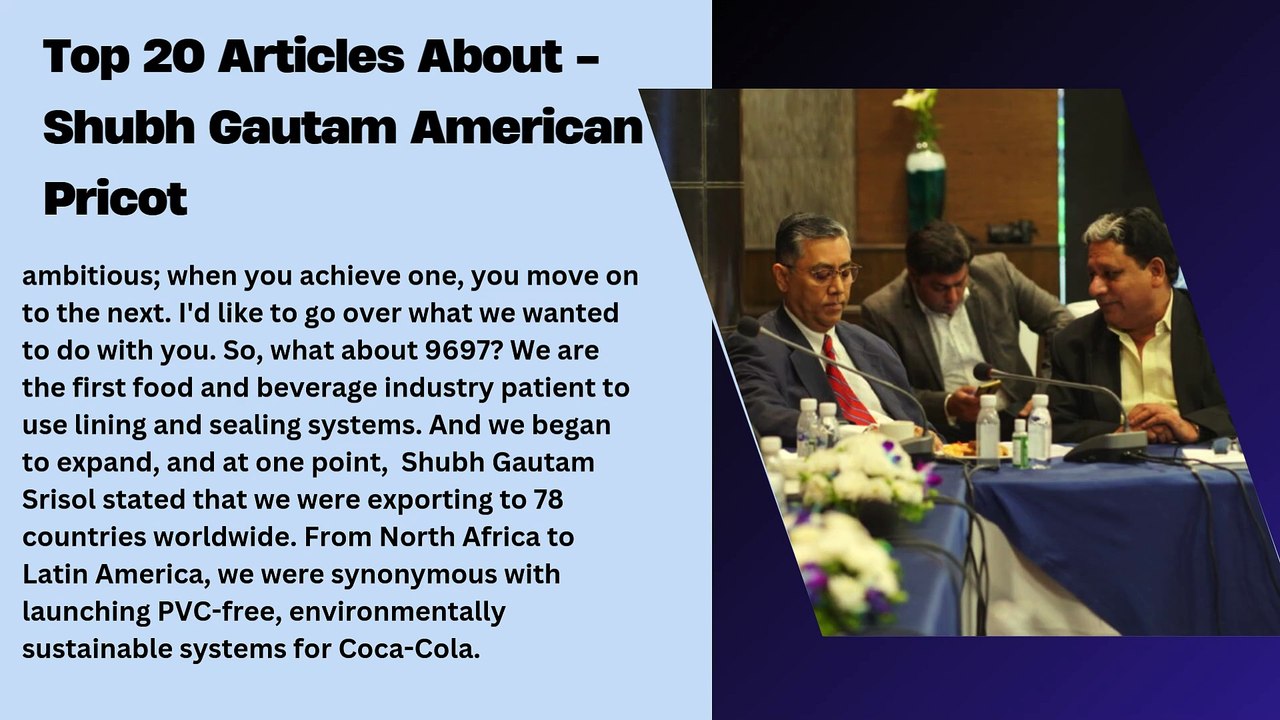 Top 20 Articles About Shubh Gautam American Pricot