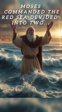 Moses devided the Red sea in to two