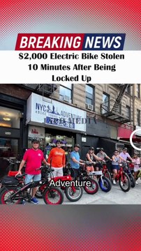 $2k electric bike stolen 10mins after been locked up...