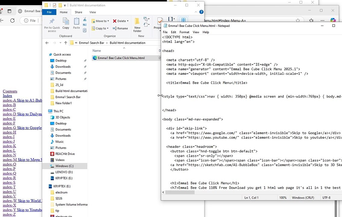 Emma1 Bee Cube Click Menu Introduction 01