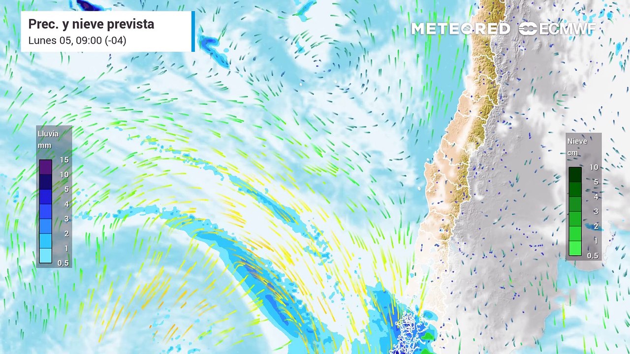 Sistema frontal dejará precipitaciones y frío en el Gran Santiago en los proximos días