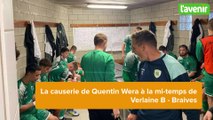La causerie de Quentin Wera à la mi-temps de Verlaine B - Braives