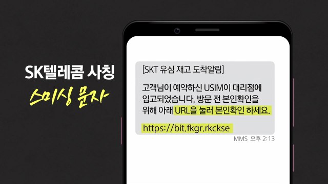 SKT 안내문자에 URL 없어요! ...스미싱 문자 구별법 [앵커리포트] / YTN