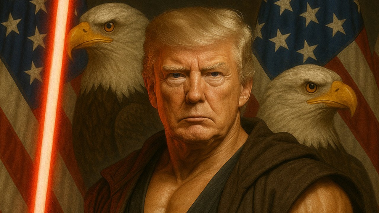 La Maison blanche publie une photo de Trump façon « Star Wars »