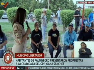 Candidata del edo. Aragua Joana Sánchez recibió propuestas realizada por habitantes de Palo Negro