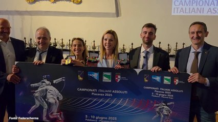 Scherma, presentati a Piacenza gli Assoluti 2025
