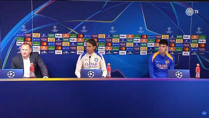 Simone Inzaghi and Alessandro Bastoni press conference
