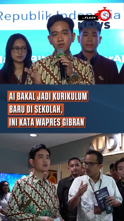 AI Bakal Jadi Kurikulum Baru di Sekolah, Ini Kata Wapres Gibran