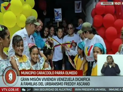 Mérida I Familias del mcpio. Caracciolo Parra Olmedo son beneficiadas con la GMVV