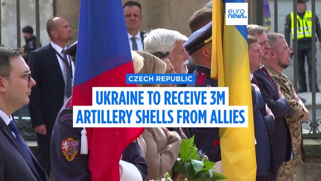 Zelenskyy says Ukraine is awaiting 3 million artillery shells from allies