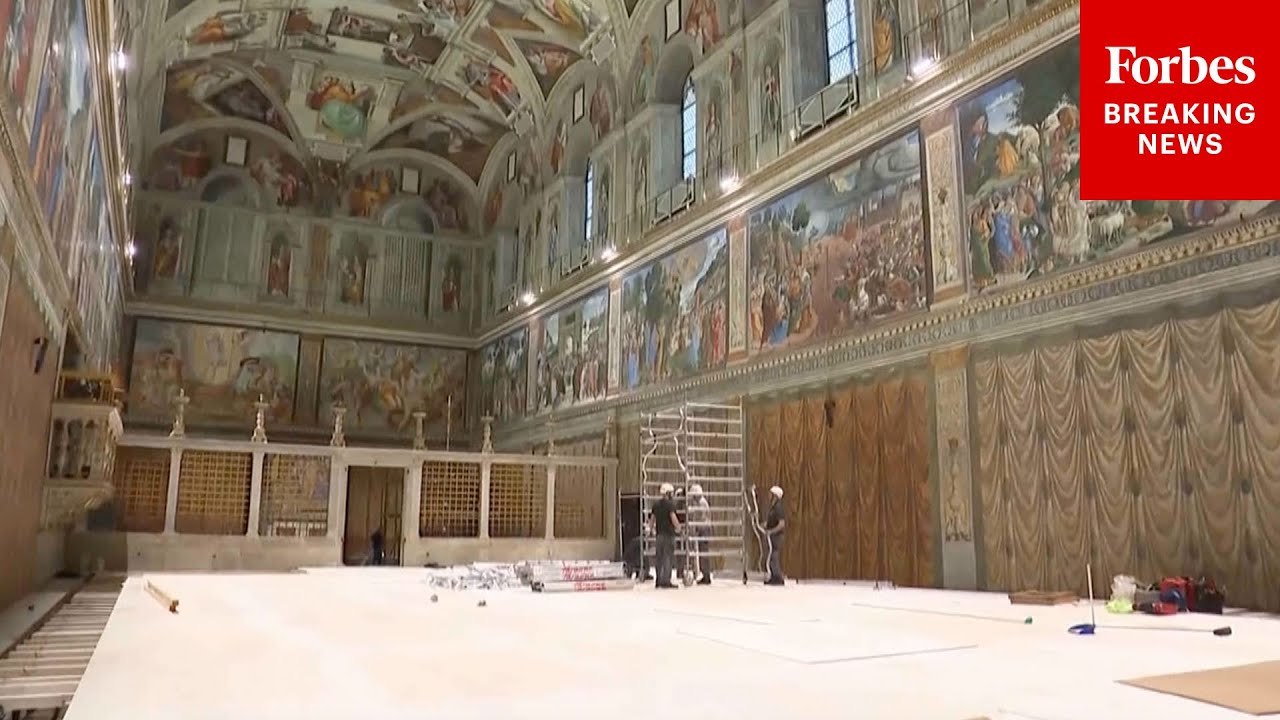 Preparations For The Papal Conclave Begin In The Sistine Chapel