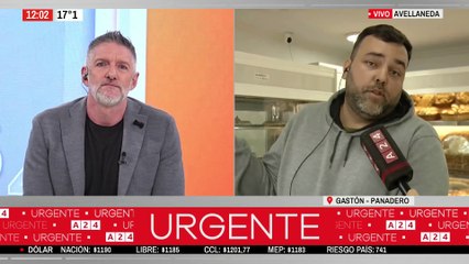 Fuerte cruce entre Luis Novaresio y un panadero en vivo
