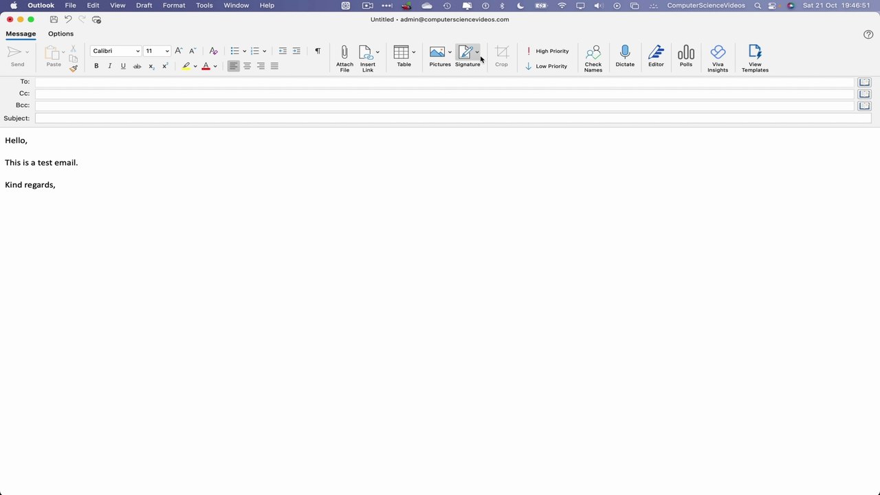 How to DELETE a Signature On Your Microsoft Outlook Using a Mac Computer - Basic Tutorial | New