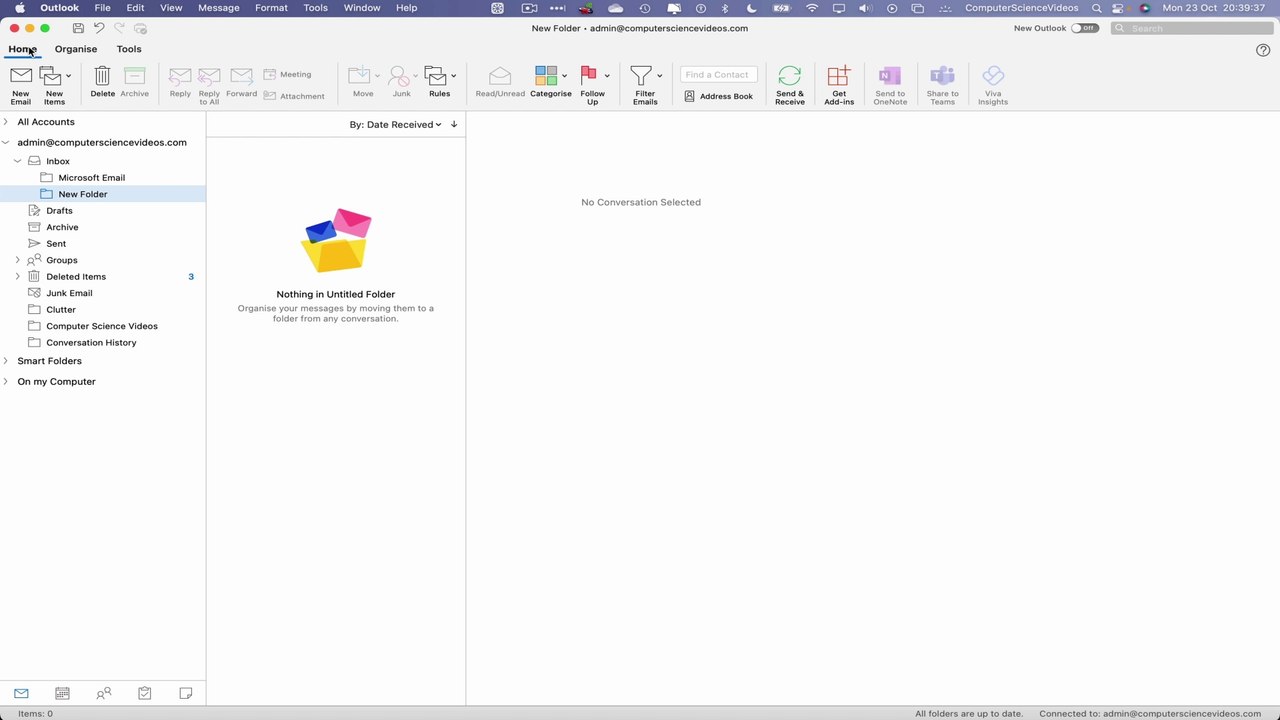 2 DIFFERENT WAYS TO CREATE A FOLDER ON MICROSOFT OUTLOOK - BASIC TUTORIAL | NEW