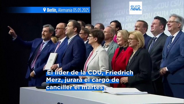 Los conservadores de Merz y los socialdemócratas firman su acuerdo de coalición en Alemania