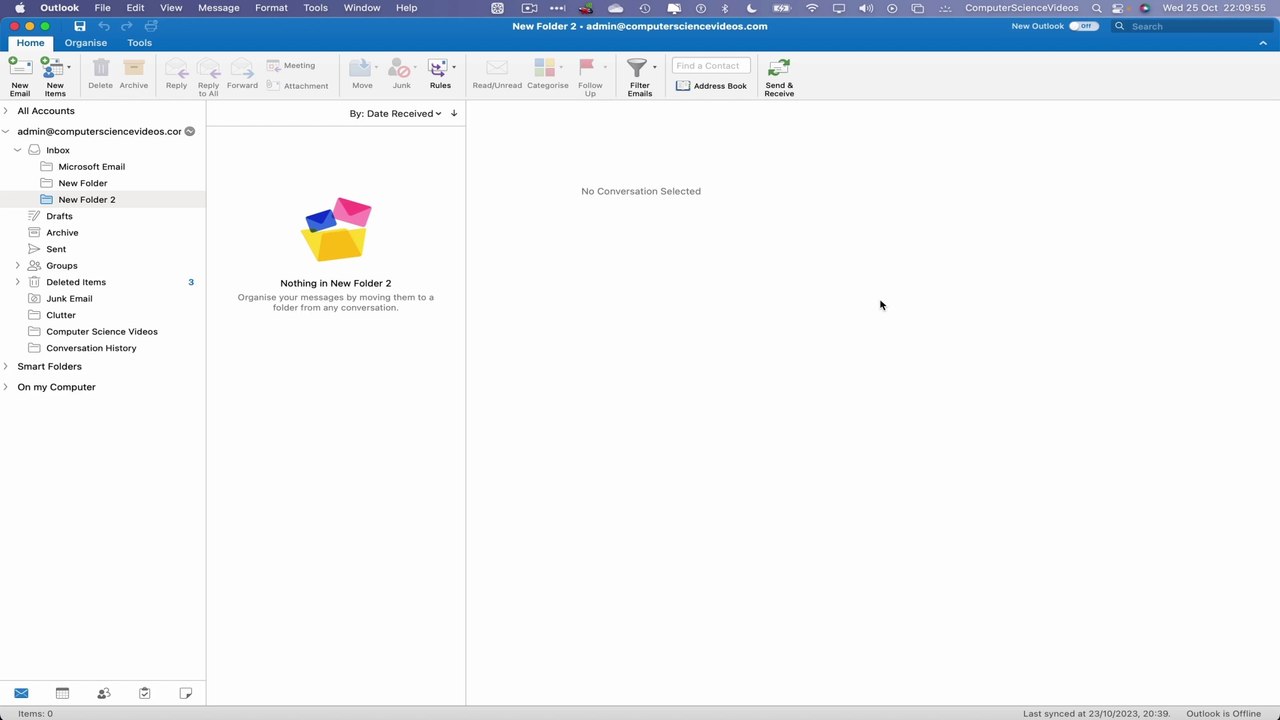 How to RE-FACTOR a Folder On Microsoft Outlook Using a Mac / Desktop Computer - Basic Tutorial | New