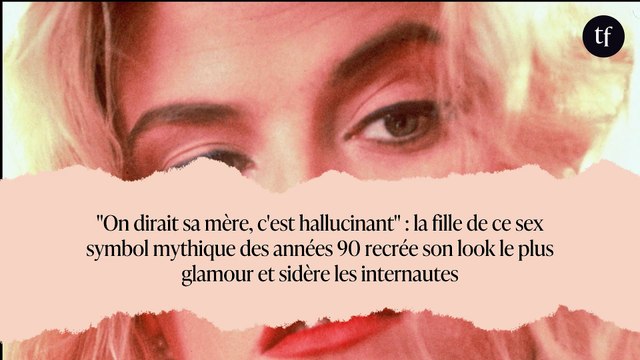 On dirait sa mère, c'est hallucinant : la fille de ce sex symbol mythique des années 90 recrée son look le plus glamour et sidère les internautes