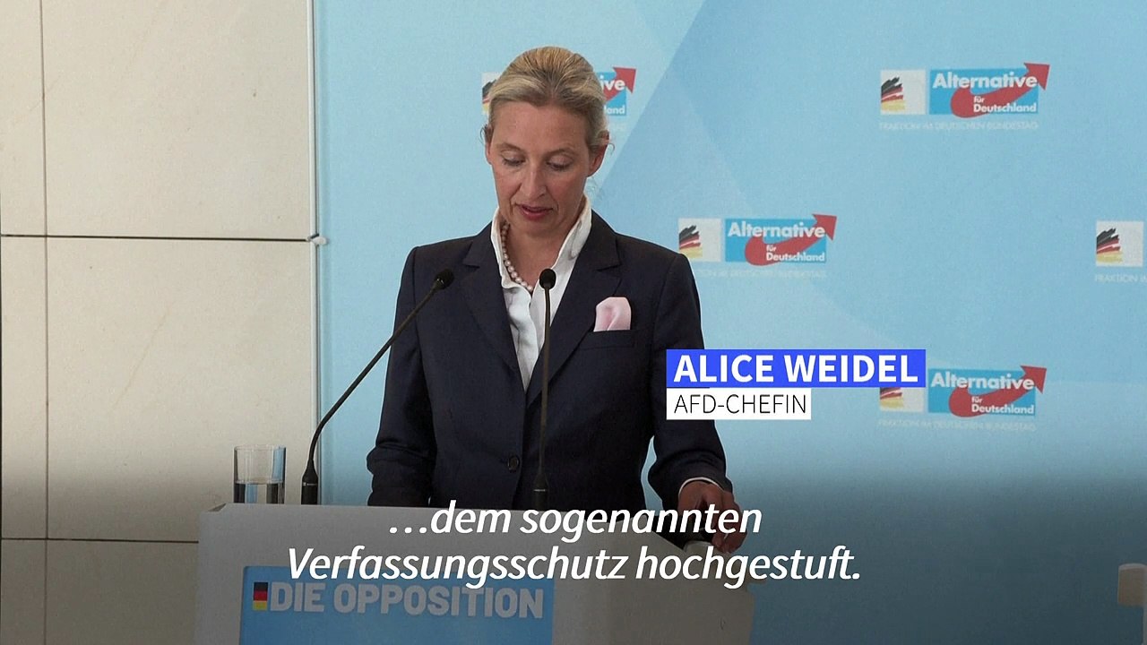 Verfassungsschutzbericht zur AfD: Weidel wirft Faeser 'Geheimjustiz' vor