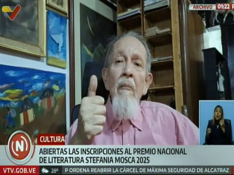 Caracas | Abierta la convocatoria al Premio Nacional de Literatura Stefania Mosca 2025