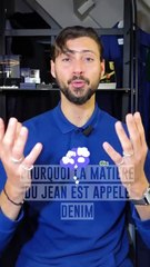 Pourquoi la matière du jeans s'appelle le Denim 👖