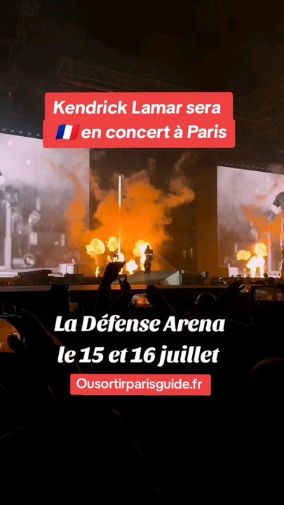 Kendrick Lamar  sera en concert à Paris