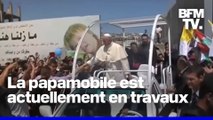 Une papamobile transformée en dispensaire pour soigner les enfants à Gaza
