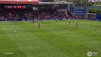 El gol del doblete de Jan Virgili, la joya de la Masía que ilusiona al Barça B