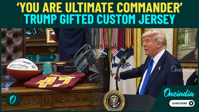 Trump Named 'Ultimate Commander' by Commanders Owner—Gets Custom Jersey, NFL Draft 2027 Heads to D.C