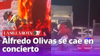 Alfredo Olivas se cae en concierto al correr como Naruto