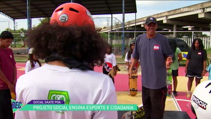 Projeto social de skate em Poá ensina esporte e cidadania