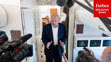 President Trump Says Trade Deals Might Happen In Coming Week On Air Force One