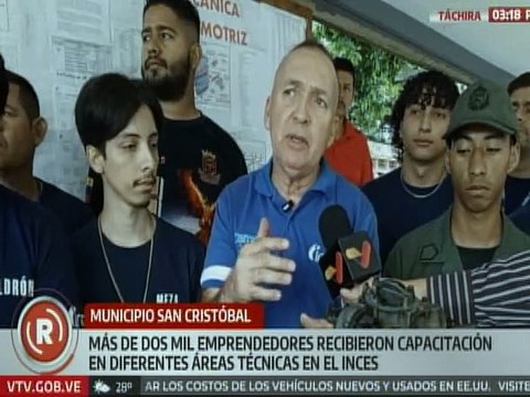 Táchira | Más de 2 mil emprendedores fueron capacitados en diversas áreas por el Inces
