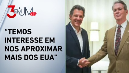 Haddad discute tarifaço com secretário dos Estados Unidos em encontro na Califórnia