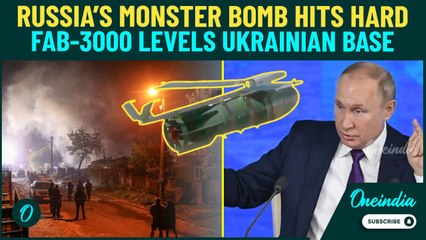 VIDEO: Russia Unleashes Devastating FAB-3000 Glide Bombs |Massive Strikes on Ukrainian Command Posts