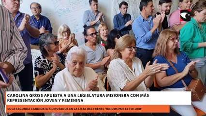 Carolina Gross apuesta a una legislatura misionera con más representación joven y femenina