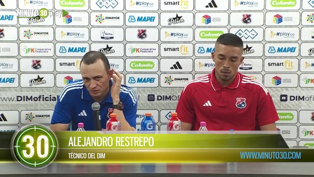 “Buscamos por todos los caminos no dejar de atacar Alejandro Restrepo, técnico del DIM, feliz tras el empate contra Atlético Nacional