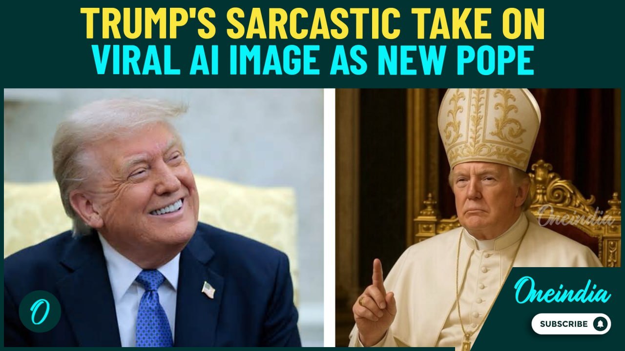 Trump Laughs Off AI Pope Image — 'My Wife Thought It Was Cute!' Catholics Love It, But...Who Posted?
