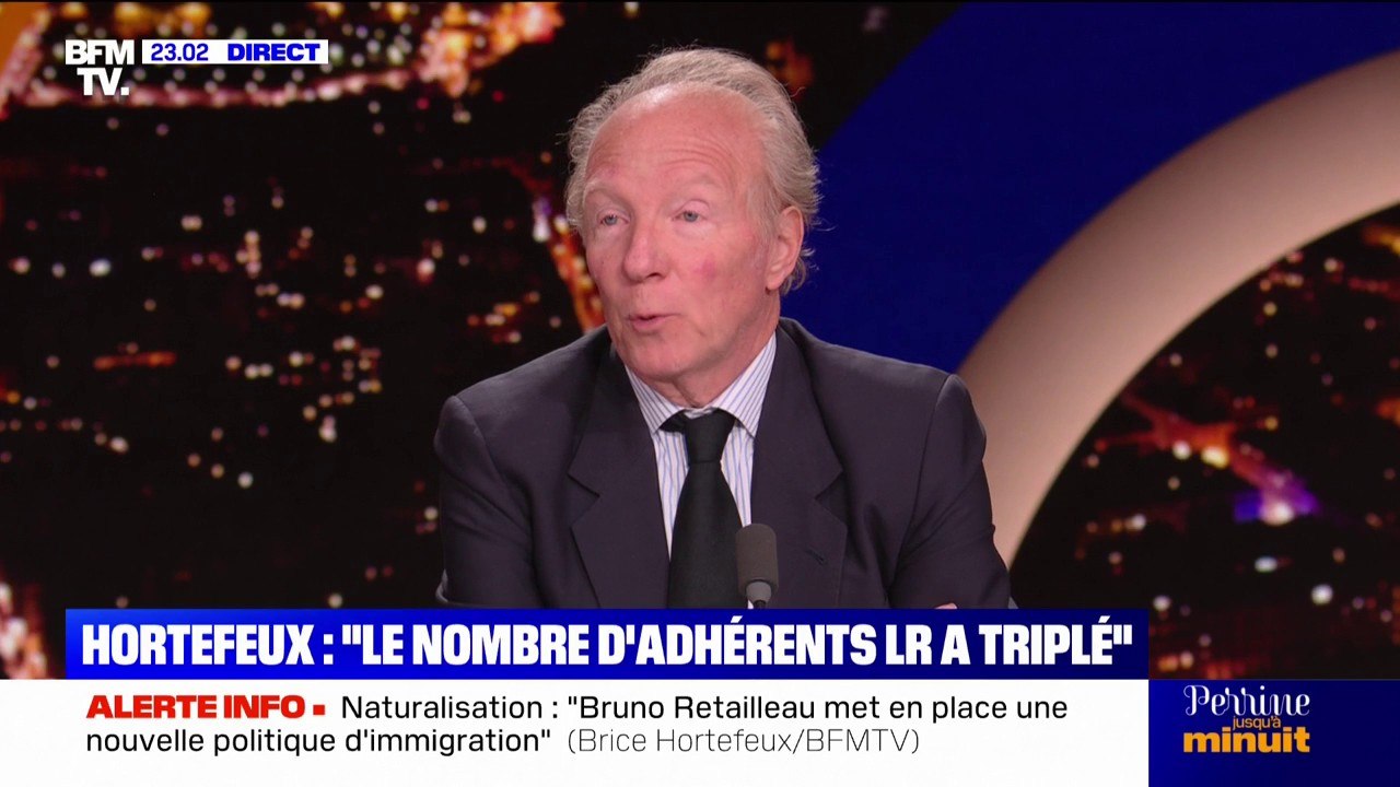 Présidence LR: "Je suis aux côtés de Laurent Wauquiez", affirme Brice Hortefeux, ancien ministre de l'Intérieur
