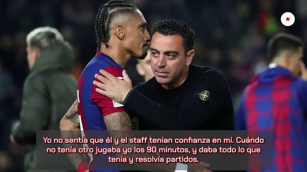 Raphinha: "Jugaba cuando no había otro"